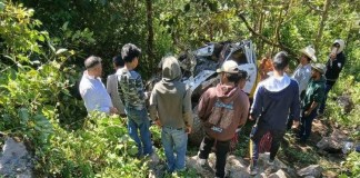 Un accidente de tránsito se reportó en Huehuetenango, en el cual fallecieron al menos ocho personas tras caer a un barranco. Foto La Hora: RRSS