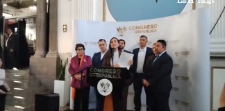 Karina Paz, junto a un grupo de diputados, presentó una iniciativa de ley. Foto: La Hora.