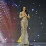 Raschel Paz, representante de Miss Universo Guatemala durante la pasarela de vestido de noche en la preliminar de Miss Universo 2025. Foto: Instagram Raschel Paz.