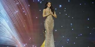 Raschel Paz, representante de Miss Universo Guatemala durante la pasarela de vestido de noche en la preliminar de Miss Universo 2025. Foto: Instagram Raschel Paz.