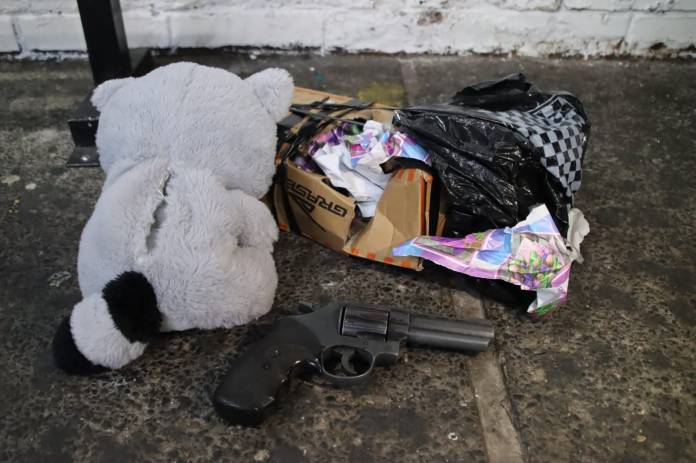 muneco peluche arma PNC