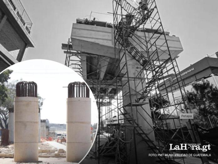 El paso a desnivel en la avenida Petapa quedó con un avance del 40.49%, según el CIV.