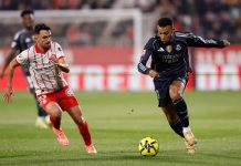 El Real Madrid empata ante el Girona 1-1 dejando el liderato en la tabla.