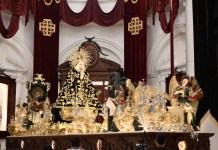 En conmemoración de los 125 años de veneración, la imagen de la Virgen de Soledad del Templo de la Recolección saldrá en procesión extraordinaria. Foto La Hora: Alejandro Espinoza