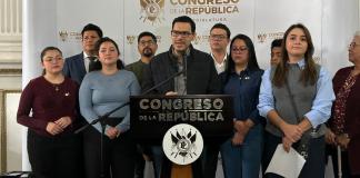 Los diputados de Semilla anuncian más acciones contra Fredy Orellana y Leonor Morales. Foto: La Hora / José Orozco