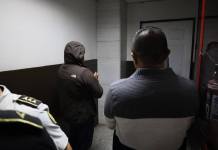 El Juzgado Sexto Penal inicio la audiencia de primera declaración en contra de dos implicados en la supuesta compra irregular de uniformes para la PNC. Foto La Hora: Daniel Ramírez