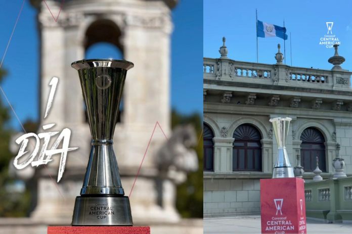 El trofeo ya fue traído a Guatemala por los organizadores de la Copa Centroamericana para ser entregada mañana al campeón. Foto La Hora: Copa Centroamericana