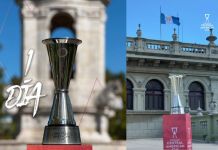El trofeo ya fue traído a Guatemala por los organizadores de la Copa Centroamericana para ser entregada mañana al campeón. Foto La Hora: Copa Centroamericana