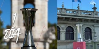 El trofeo ya fue traído a Guatemala por los organizadores de la Copa Centroamericana para ser entregada mañana al campeón. Foto La Hora: Copa Centroamericana