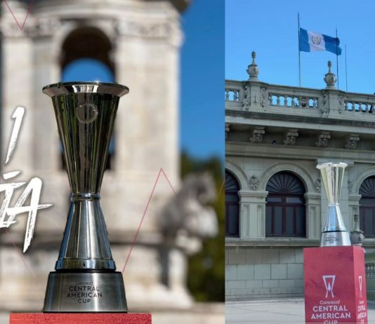 El trofeo ya fue traído a Guatemala por los organizadores de la Copa Centroamericana para ser entregada mañana al campeón. Foto La Hora: Copa Centroamericana