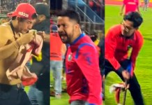 En la final de la Liga Guate Banrural se registraron disturbios por parte de aficionados de Municipal en el Trébol. Fotos La Hora: RRSS