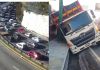 En los kilómetros 19 y 20.5 de la ruta Interamericana se reportan dos vehículos encunetados en dirección al occidente. Foto La Hora: PMT de Mixco.