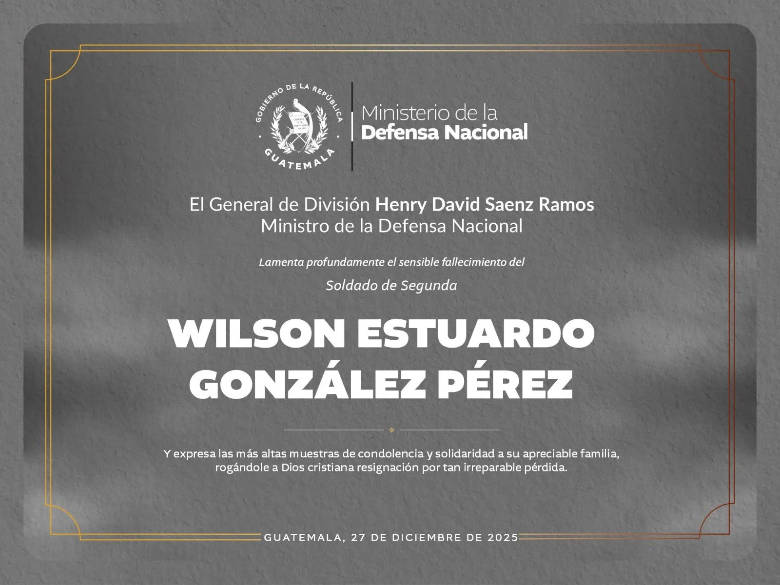 Fuente: Ejército de Guatemala