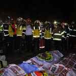 El Cuerpo Voluntario de Bomberos (CVB) identificó a ocho de los quince fallecidos en el accidente de tránsito de Nahualá. Foto La Hora: CVB