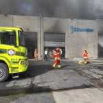 Incendio estructural afecta fábrica de velas aromáticas en la calzada Aguilar Batres.