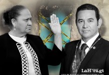 María Consuelo Porras y Jimmy Morales