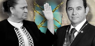 María Consuelo Porras y Jimmy Morales