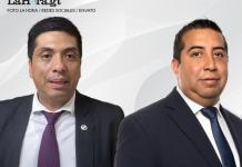 El juez Mynor Moto buscará ser magistrado de la Corte de Constitucionalidad (CC) con el apoyo de Wilson López. Diseño La Hora: Roberto Altán