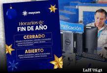 Maycom anuncia horarios especiales de atención por fin de año