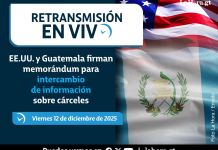 Retransmisión: EE. UU. y Guatemala firman memorándum para intercambio de información sobre cárceles