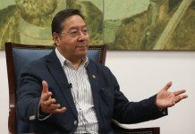 Fotografía de archivo del expresidente de Bolivia Luis Arce. Foto La Hora: EFE