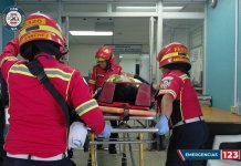 Trabajador de Limpia y Verde es atropellado en la calzada Aguilar Batres Un trabajador del programa Limpia y Verde resultó herido tras ser atropellado. Foto La Hora: CBM.
