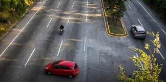 Accidente en ruta Interamericana compartida por alcalde de Mixco, Neto Bran. Foto La Hora