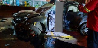 Entre la medianoche hasta las cuatro de la mañana del 1 de enero, la PMT de la capital registra varios accidentes vehiculares que considera fuertes. Foto La Hora: A. Motenjo