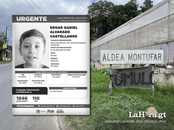 Aldea Montufar en San Juan Saquetepéquez, donde Edgar Gadiel de cinco años fue encontrado sin vida. Foto La Hora: José Orozco