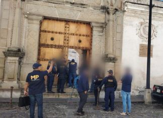 Allanamiento realizado en el Museo de Arte Colonial de La Antigua Guatemala. Foto La Hora: MP