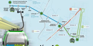 La ruta del AeroMetro. Arte La Hora: Alejandro Ramírez.