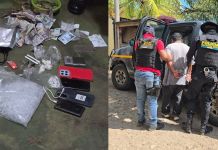 Detienen a presunto distribuidor de droga. Foto La Hora:; PNC.