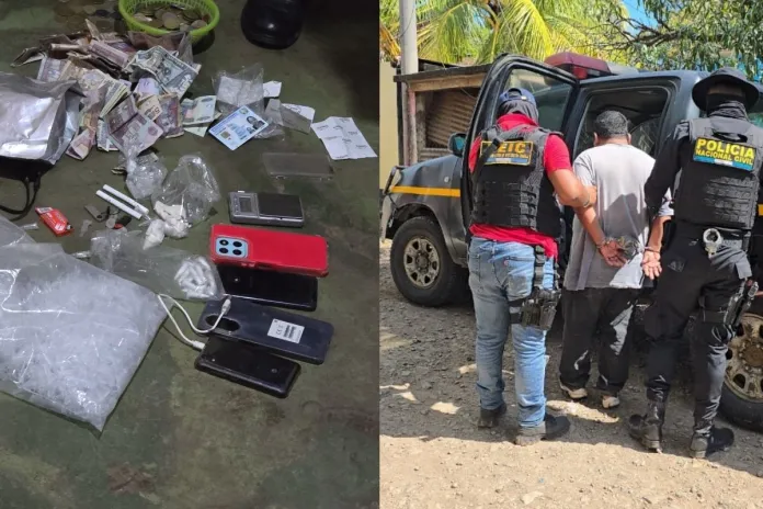 Artes LH (10) Detienen a presunto distribuidor de droga. Foto La Hora:; PNC.