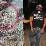 El hombre fue detenido por escribir sobre uno de los muros del Templo II de Tikal. Foto La Hora: PNC