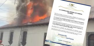 Comunicado Contraloría General de Cuentas. Foto La Hora: CGC.