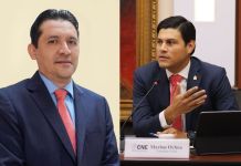 EE. UU. revoca visa a Mario Morazán y rechaza solicitud de Marlon Ochoa por socavar la democracia en Honduras El magistrado del TJE, Mario Morazán, y el consejero del CNE, Marlon Ochoa. Foto La Hora: RR.SS.