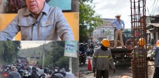 Pellecer pedirá apoyo a la PNC por congestión en RD-5 causada por obras en El Milagro. Foto La Hora: RR.SS.