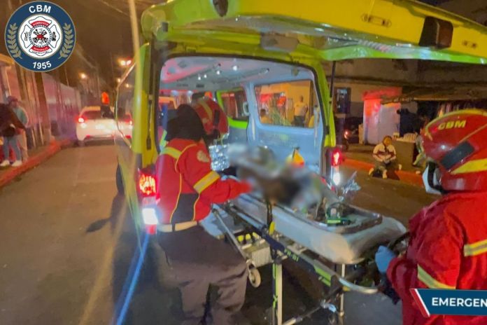 Ataque armado en zona 5 capitalina. Foto La Hora: CBM.