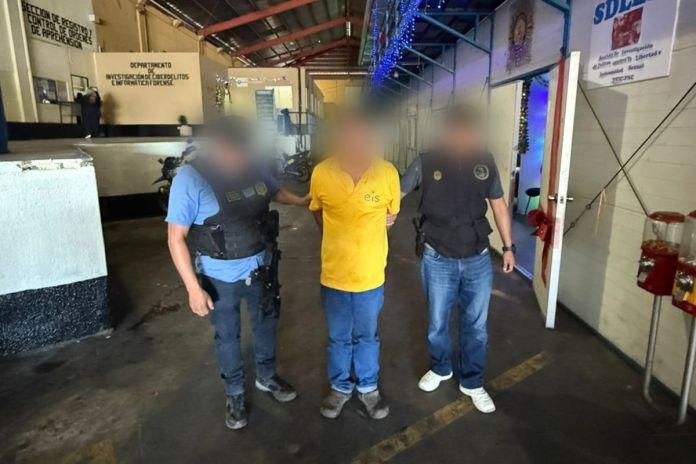 PNC confirmó la captura de Marvin González Chinchilla, de 46 años, en Masagua, Escuintla. Foto La Hora: PNC.