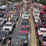 Archivo de aumento de tráfico en la zona 6 capitalina. Foto La Hora: Jose Orozco