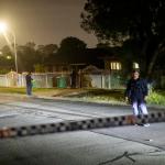 Sydney (Australia), 14/12/2025.- A police crime scene is established at a home of a suspect in the suburb of Bonnyrigg, following a shooting incident at Bondi Beach, in Sydney, New South Wales (NSW), Australia, 14 December 2025. NSW Police confirmed at least ten deaths, including one alleged shooter, following the incident at Bondi Beach. Eleven others were injured, including two police officers. Authorities said the second alleged shooter remains in critical condition and is in custody. EFE/EPA/JEREMY PIPER AUSTRALIA AND NEW ZEALAND OUT