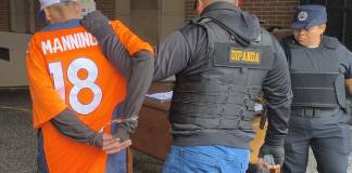 Desbaratan supuestas guaridas del Barrio 18 en San Pedro Ayampuc. Foto La Hora: PNC.
