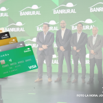 Representantes de Visa y BANRURAL durante presentación de promoción. Foto: La Hora/ José Orozco.