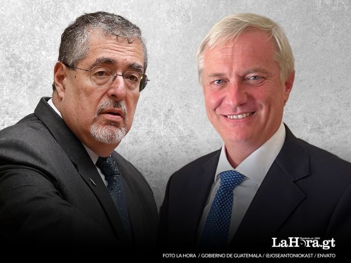 Berando Arevalo y Jose Antonio Kast Bernardo Arévalo y Jose Antonio Kast. Foto La Hora: Francisco Altán