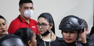 María Fernanda Bonilla y su guardaespaldas, José Luis Marroquín Ovalle, acusados por la muerte de Melisa Palacios. Foto La Hora: Instituto de la Víctima