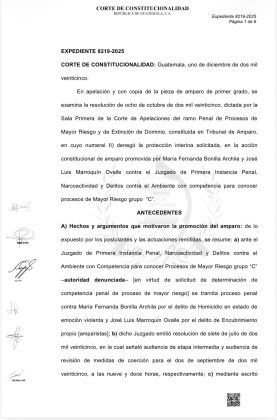 Resolución de la CC. Foto La Hora: CC.