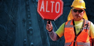 Tramo carretero afectado. Foto La Hora: Alejandro Ramírez.