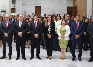 El bloque dominante de magistrados de la Corte Suprema de Justicia. Foto La Hora: OJ.