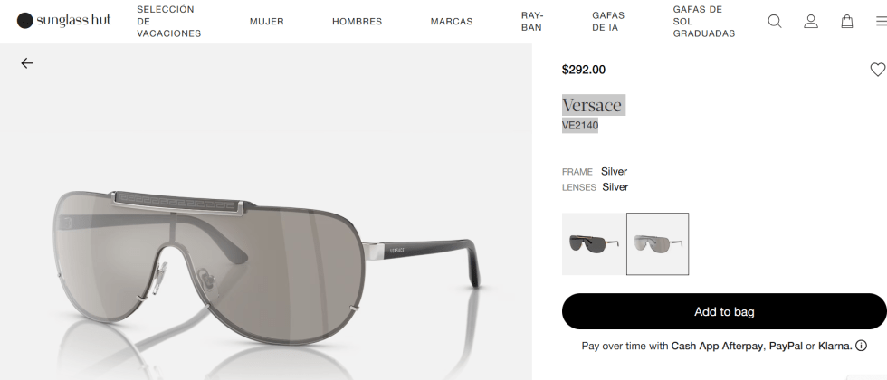 lentes Versace