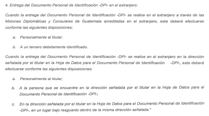 DPI en el extranjero